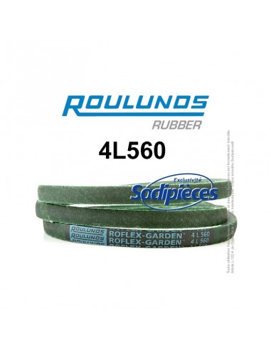 Courroie tondeuse 4L560 Roulunds Continental 12,7 x 7,2 x 1422 mm