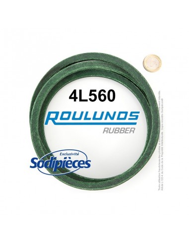 Courroie tondeuse 4L560 Roulunds Continental 12,7 x 7,2 x 1422 mm