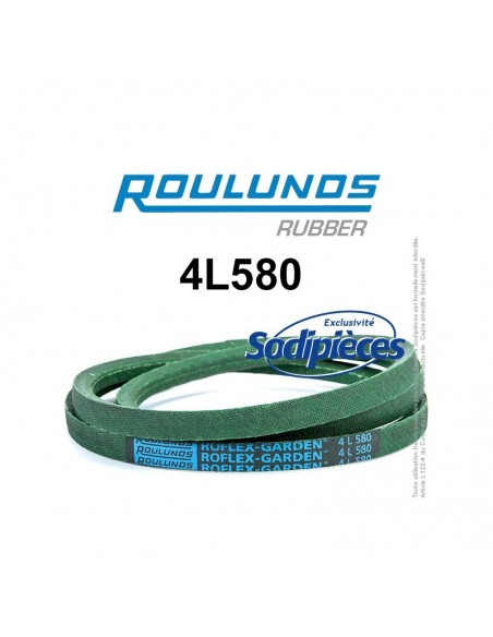 Courroie tondeuse 4L580 Roulunds Continental 12,7 x 7,2 x 1473 mm