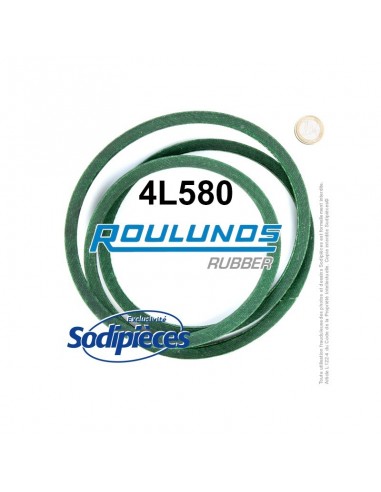 Courroie tondeuse 4L580 Roulunds Continental 12,7 x 7,2 x 1473 mm