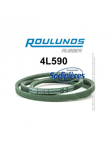 Courroie tondeuse 4L590 Roulunds Continental 12,7 x 7,2 x 1499 mm