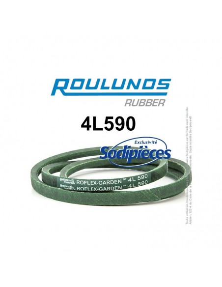 Courroie tondeuse 4L590 Roulunds Continental 12,7 x 7,2 x 1499 mm