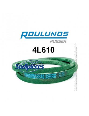 Courroie tondeuse 4L610 Roulunds Continental 12,7 x 7,2 x 1549 mm