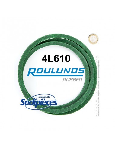 Courroie tondeuse 4L610 Roulunds Continental 12,7 x 7,2 x 1549 mm