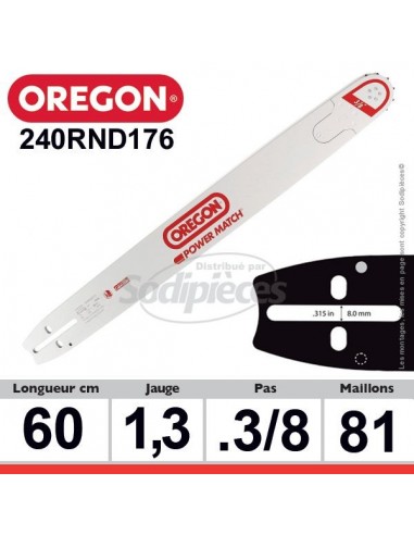 Guide tronconneuse OREGON Power Match K095. 50 cm