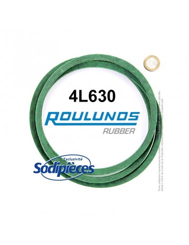 Courroie tondeuse 4L630 Roulunds Continental 12,7 x 7,2 x 1600 mm
