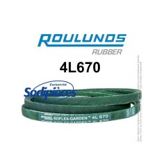 Courroie tondeuse 4L670 Roulunds Continental 12,7 x 7,2 x 1702 mm 2
