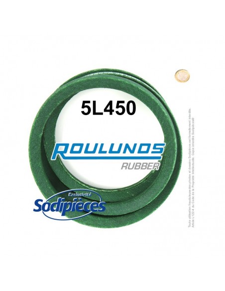 Courroie tondeuse 5L450 Roulunds Continental 15,8 x 9,5 x 1143 mm