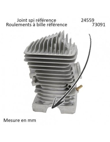 Cylindre piston tronçonneuse Stihl 023/MS230 Ø 40 mm
