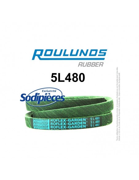 Courroie tondeuse 5L480 Roulunds Continental 15,8 x 9,5 x 1219 mm