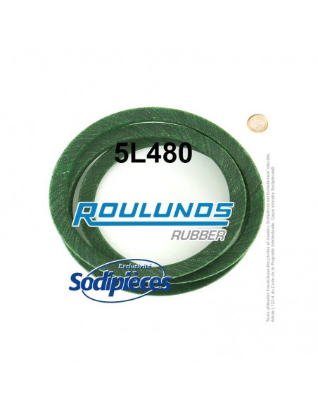 Courroie tondeuse 5L480 Roulunds Continental 15,8 x 9,5 x 1219 mm