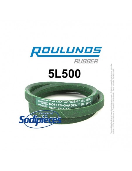Courroie tondeuse 5L500 Roulunds Continental 15,8 x 9,5 x 1270 mm