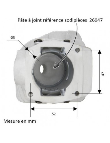 Cylindre piston tronçonneuse husqvarna 350/346XP Ø 44 mm