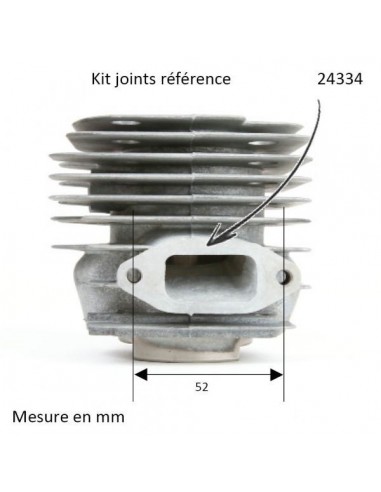 Cylindre piston tronçonneuse Husqvarna 362/371/372 Ø 50 mm