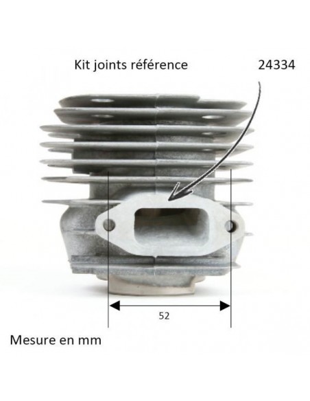 Cylindre piston tronçonneuse Husqvarna 362/371/372 Ø 50 mm