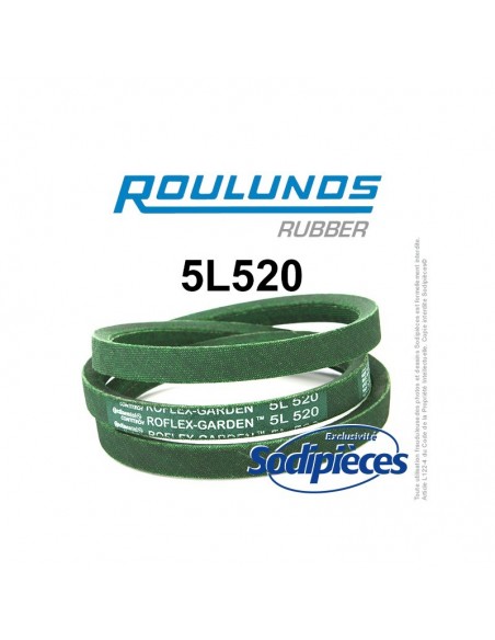 Courroie tondeuse 5L520 Roulunds Continental 15,8 x 9,5 x 1321 mm