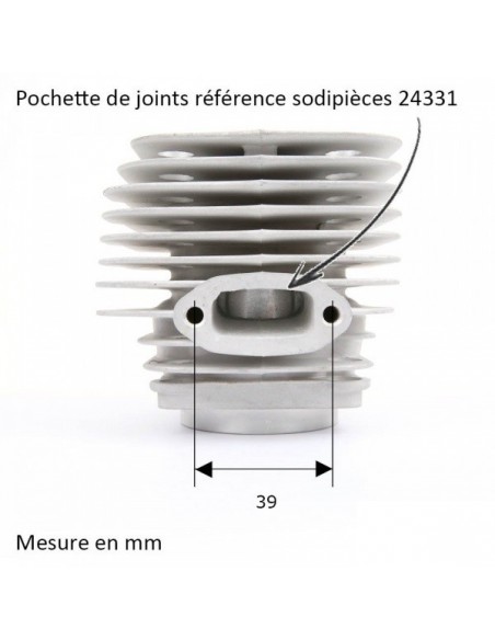 Cylindre piston Husqvarna 268/268K Ø 50mm