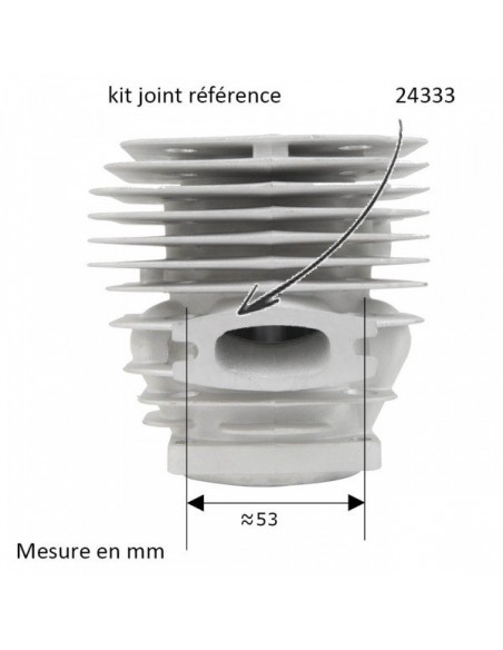 Cylindre piston tronçonneuse Husqvarna 395 XP Ø 56 mm