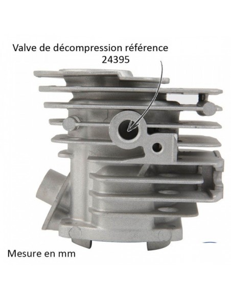 Cylindre piston tronçonneuse Husqvarna 55. Ø 45mm