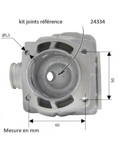Cylindre piston Tronçonneuse HUSQVARNA 50 - 51