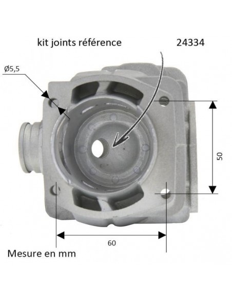 Cylindre piston Tronçonneuse HUSQVARNA 50 - 51