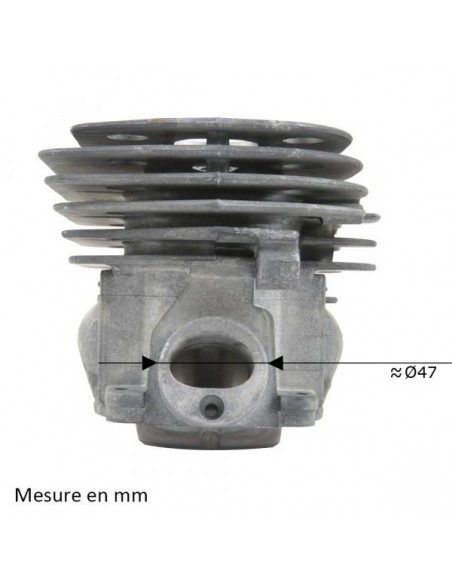 Cylindre piston diam 47mm pour Tronçonneuse HUSQVARNA 357 - 359 - 357XP ou JONSERED CS2159 / CS 2159
