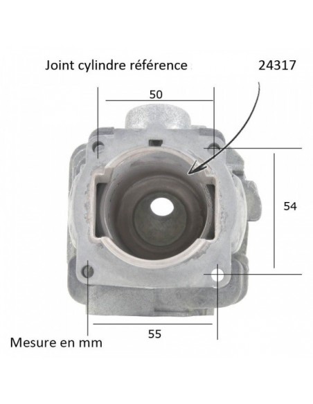 Cylindre piston diam 47mm pour Tronçonneuse HUSQVARNA 357 - 359 - 357XP ou JONSERED CS2159 / CS 2159