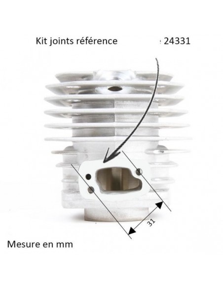 Cylindre piston tronçonneuse Husqvarna 61 Ø 48mm