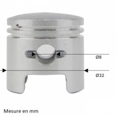 Cylindre piston débroussailleuse Shindaiwa 230, C230 Ø 32 mm 2