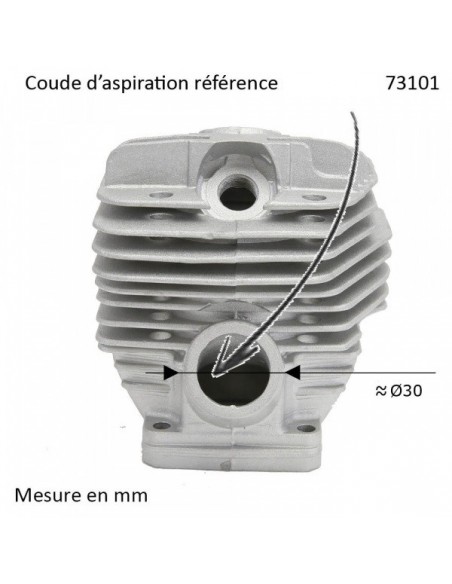 Cylindre piston pour tronçonneuse Stihl 066/ MS 660 Ø 54mm