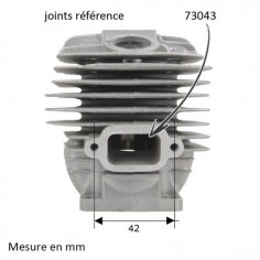Cylindre piston tronçonneuse Stihl 036-036 QS/MS Ø 48mm 2