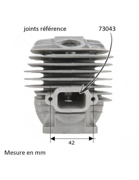 Cylindre piston tronçonneuse Stihl 036-036 QS/MS Ø 48mm