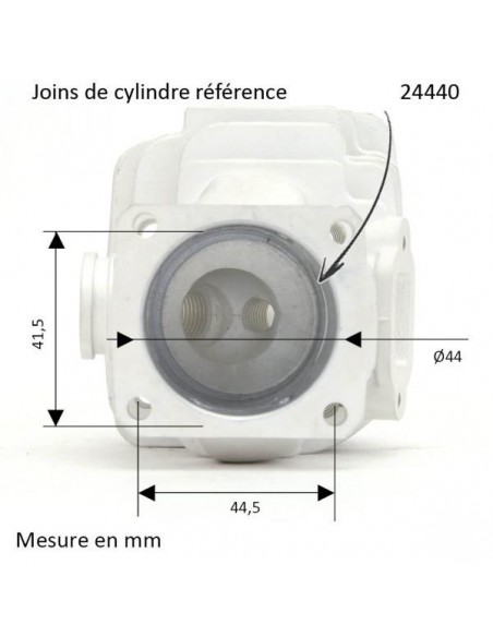 Cylindre piston tronçonneuse Stihl 026-MS260-260C Ø 44m