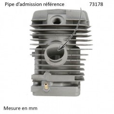 Cylindre piston tronçonneuse pour Stihl MS 390 Ø 49 mm 2