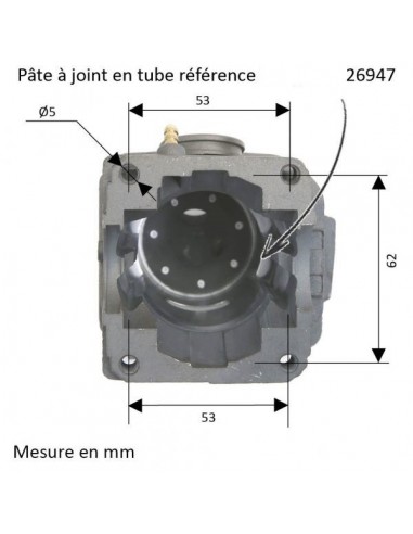 Cylindre piston tronçonneuse pour Stihl MS 390 Ø 49 mm