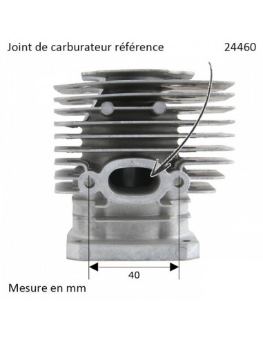 Cylindre piston pour debroussailleuse Stihl FS400 Ø 40 mm. 4128 020 1201
