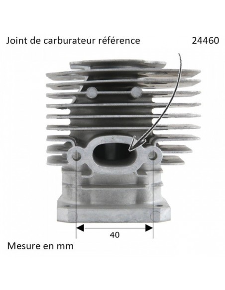 Cylindre piston pour debroussailleuse Stihl FS400 Ø 40 mm. 4128 020 1201