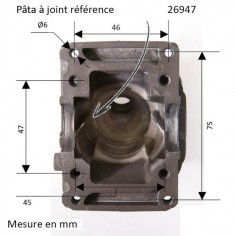 Cylindre piston tronçonneuse Stihl 017/MS170 Ø 37 mm 2