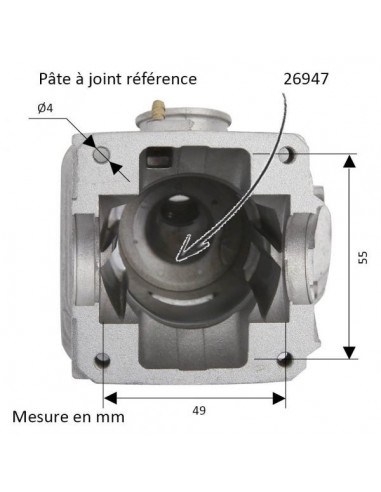 Cylindre piston tronçonneuse Stihl 025/MS250 Ø 42,5 mm