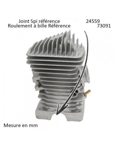 Cylindre piston tronçonneuse Stihl 025/MS250 Ø 42,5 mm