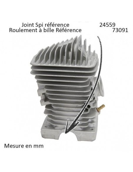 Cylindre piston tronçonneuse Stihl 025/MS250 Ø 42,5 mm