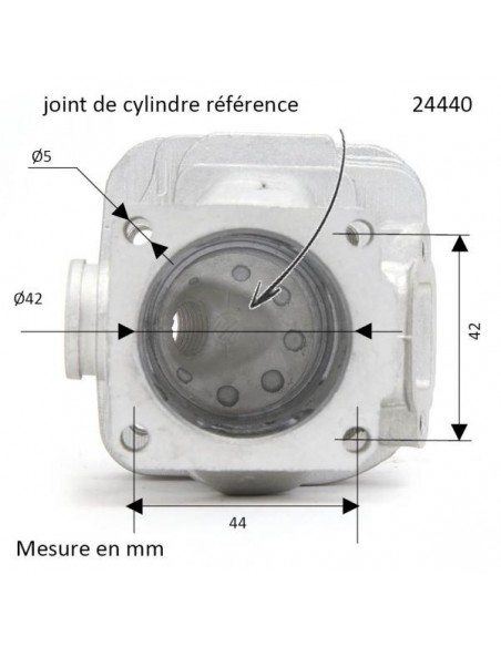 Cylindre piston Tronçonneuse STIHL 024 - 024AV - MS240