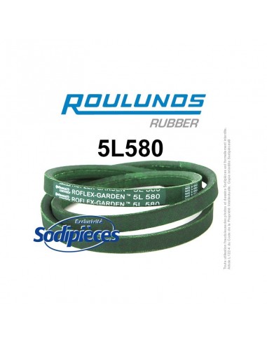 Courroie tondeuse 5L580 Roulunds Continental 15,8 x 9,5 x 1473 mm