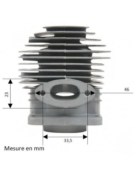 Cylindre pour tronçonneuse Mitsubishi TL33 Ø36 mm