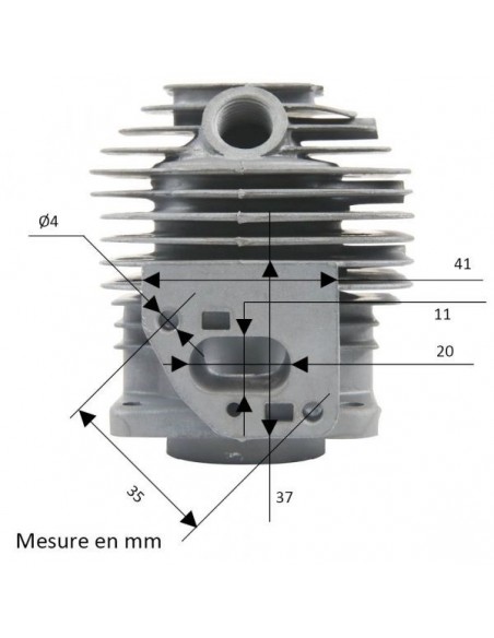 Cylindre pour tronçonneuse Mitsubishi TL33 Ø36 mm