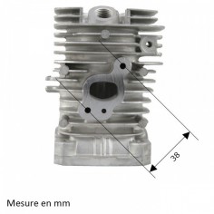 Cylindre pour tronçonneuse Poulan Partner 351 Ø41 mm 2