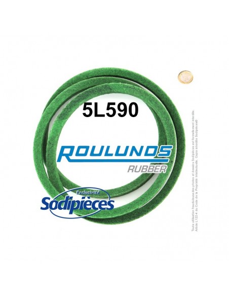 Courroie tondeuse 5L590 Roulunds Continental 15,8 x 9,5 x 1499 mm