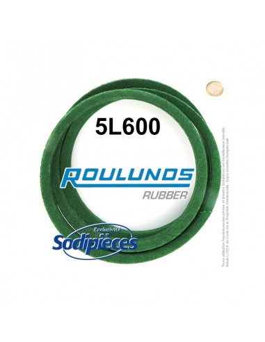 Courroie tondeuse 5L600 Roulunds Continental 15,8 x 9,5 x 1524 mm