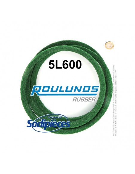 Courroie tondeuse 5L600 Roulunds Continental 15,8 x 9,5 x 1524 mm