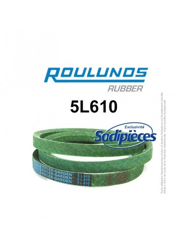 Courroie tondeuse 5L610 Roulunds Continental 15,8 x 9,5 x 1549 mm